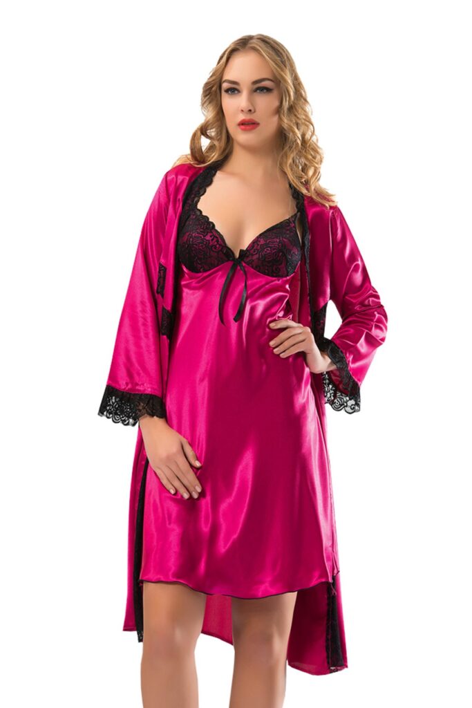 Deluxerie Natkjole Saet Magic Rose 2